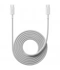 Cable usb 2.0 tipo-c 6a xiaomi braided/ usb tipo-c macho - usb tipo-c macho/ hasta 120w/ 480mbps/ 2m/ blanco