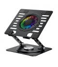 CoolBox BASE REFRIGERADORA COOLAIR 1VRGB ALUMINIO PORTATIL HASTA 17.3" NEGRA