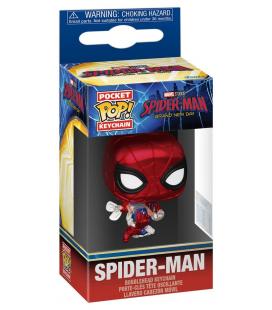 Pop keychain: spider - man bnd - spider - man (metallic)