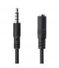 Cable mini jack 3.5mm startech 1m - macho - hembra - negro