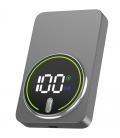 Powerbank 10000mah leotec lepoww20w10g/ 20w/ wireless/ gris/ incluye cable usb tipo-c