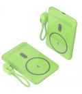 Powerbank 5000mah leotec lepoww20w5g/ 20w/ wireless/ verde/ incluye cable usb tipo-c
