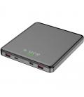 Powerbank 20000mah leotec lepow100w20g/ 100w/ gris/ incluye cable usb tipo-c