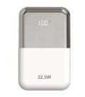 Powerbank 10000mah leotec lepow22w10ws/ 22.5w/ blanco y plata/ incluye cable usb tipo-c