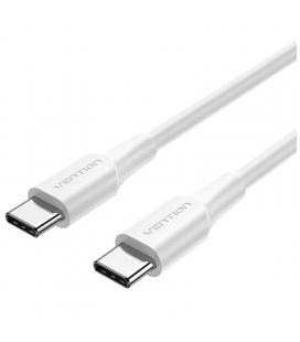 Cable usb 2.0 tipo-c 3a vention taxwd/ usb tipo-c macho - usb tipo-c macho/ hasta 60w/ 480mbps/ 50cm/ blanco