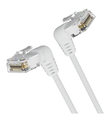 Cable de red rj45 utp vention ibowi cat.6a/ 3m/ cabeza rotatoria 360º/ blanco