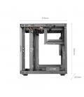 Caja ordenador mars gaming mc - cube matx argb cristal templado negra