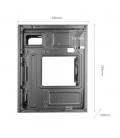 Caja ordenador mars gaming mc - meshpro matx negra