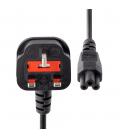 Cable bs1363 a c5 startech 1m - macho - hembra - negro