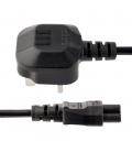 Cable bs1363 a c5 startech 1m - macho - hembra - negro