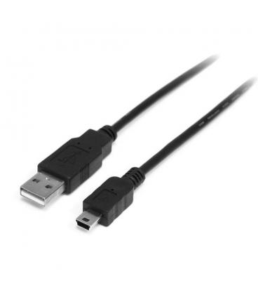 Cable usb tipo a a mini usb tipo b startech 1m - macho - macho - negro