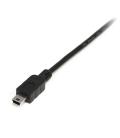 Cable usb tipo a a mini usb tipo b startech 1m - macho - macho - negro