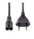 Cable cee7 - 16 a c7 startech 1m - macho - hembra - negro