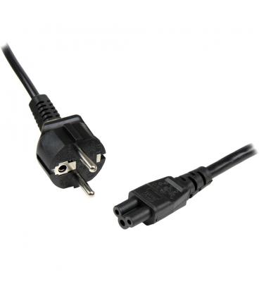 Cable schuko a c5 startech 1m - macho - hembra - negro