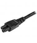 Cable schuko a c5 startech 1m - macho - hembra - negro