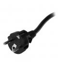 Cable schuko a c19 startech 2m - macho - hembra - negro