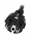 Cable schuko a c19 startech 2m - macho - hembra - negro