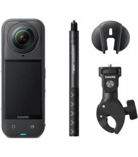 Cámara digital deportiva insta360 x5 vista múltiple motero kit/ 8k/ ángulo de visión 360º/ negra