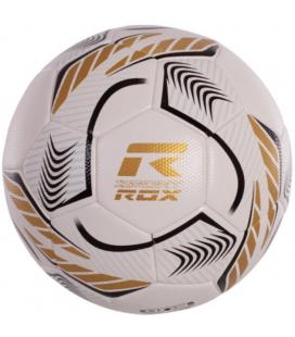 Balón de fútbol rox sport r-comand/ blanco y dorado