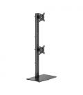Soporte de mesa para 2 monitores aisens dt34tsr-459/ giratorio/ inclinable/ hasta 12kg