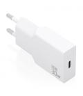 Cargador de pared gan aisens a110-1001/ 1xusb tipo-c/ 30w/ blanco