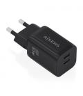Cargador de pared gan aisens a110-1030/ 2xusb tipo-c/ 65w/ negro