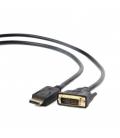 Gembird adaptador displayport (m) a dvi (m) 1 mts