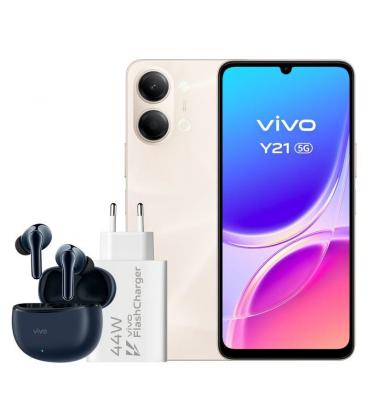 Vivo y21 5g 4gb(+4) 256gb gold cargador + auric.