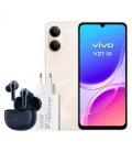 Vivo y21 5g 4gb(+4) 256gb gold cargador + auric.