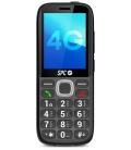 Teléfono móvil spc fortune 2 max 4g para personas mayores/ negro
