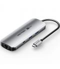 Docking usb tipo-c vention tqmhb/ 1xhdmi 4k/ 2xusb/ 1xusb tipo-c/ 1xjack 3.5mm / 1xrj45/ 1xusb tipo-c pd/ 1xlector tarjetas/