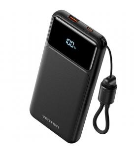 Powerbank 10000mah vention xgyb0-39-ty/ 22.5w/ negro/ incluye cable usb tipo-c