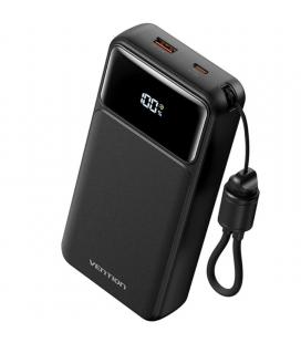 Powerbank 20000mah vention xgyb0-40-ty/ 22.5w/ negra/ incluye cable usb tipo-c
