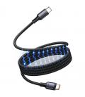 Cable magnético usb 2.0 tipo-c 5a vention tsabg/ usb tipo-c macho - usb tipo-c macho/ hasta 240w/ 480mbps/ 1.5m/ negro