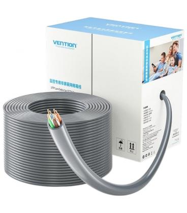 Bobina de cable rj45 utp vention ijch305 outdoor patch cat.5e/ 305m/ gris