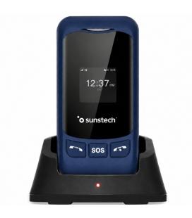 Teléfono móvil sunstech celt26 para personas mayores/ azul