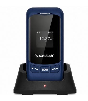 Teléfono móvil sunstech celt26 para personas mayores/ azul