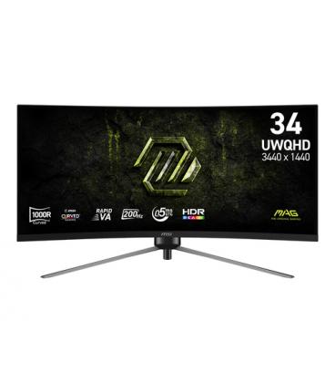 MSI MAG 345CQRF E20 pantalla para PC 86,4 cm (34") 3440 x 1440 Pixeles UltraWide Dual Quad HD Negro