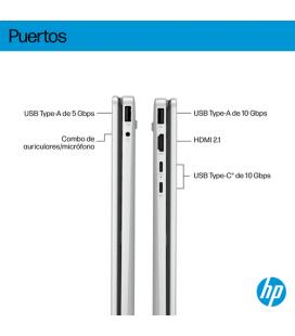 Portátil hp omnibook 5 flip 14 - fp0057ns core 7 - 150u 14 pulgadas táctil - 16gb - ssd 1tb - plata - w11
