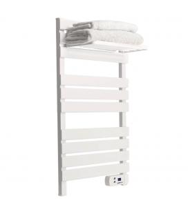 Yoevu - kit radiador toallero 500 | 1500 w mas repisa extra con ganchos - color blanco