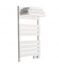 Yoevu - kit radiador toallero 500 | 1500 w mas repisa extra con ganchos - color blanco
