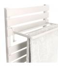 Yoevu - kit radiador toallero 500 | 1500 w mas repisa extra con ganchos - color blanco
