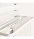 Yoevu - kit radiador toallero 500 | 1500 w mas repisa extra con ganchos - color blanco