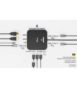 Docking station i - tec usb tipo c 10 en 1 + cargador universal 100w