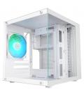 Caja ordenador mars gaming mc - cubew matx argb cristal templado blanca