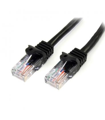 Cable de red startech latiguillo rj45 u - utp cat5e 2m negro