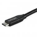 Cable usb tipo c startech 1m - macho - macho - negro