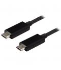 Cable usb tipo c startech 1m - macho - macho - negro