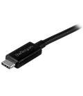 Cable usb tipo c startech 1m - macho - macho - negro