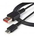 Cable usb tipo c a usb tipo a startech 1m - macho - macho - negro
